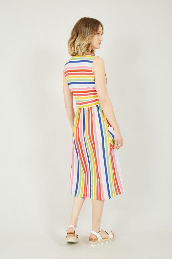 Yumi Multicoloured Wrap Dress With Pockets 3