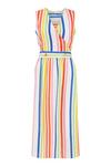 Yumi Multicoloured Wrap Dress With Pockets thumbnail 4