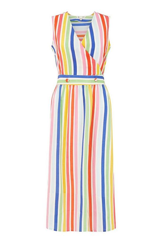Yumi Multicoloured Wrap Dress With Pockets 4