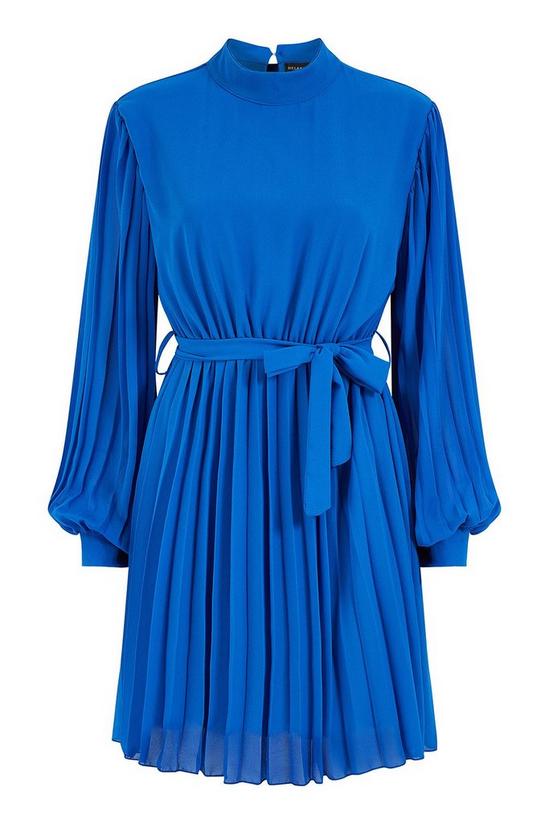 Mela Blue Long Sleeve High Neck Tunic Dress 5