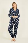 Yumi Navy Heart Super Soft Onesie With Pockets thumbnail 1