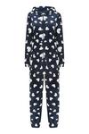Yumi Navy Heart Super Soft Onesie With Pockets thumbnail 6