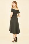 Mela Black Bardot Dipped Hem Dress thumbnail 4
