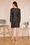 Mela Black Sequin Long Sleeve Bodycon Midi Dress thumbnail 4