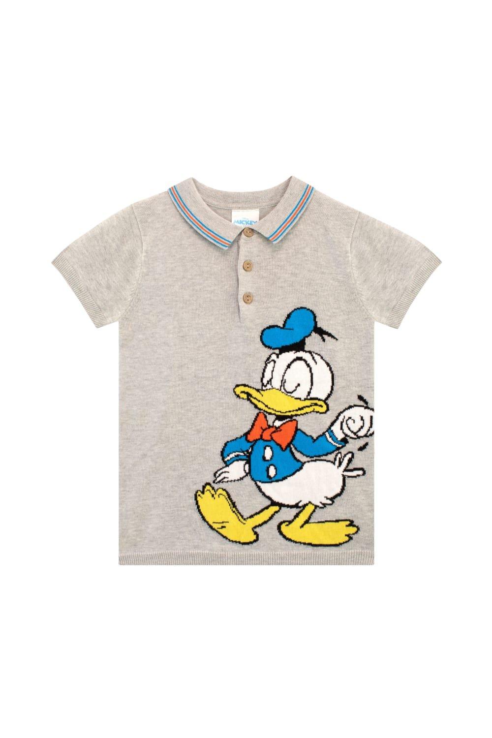Mickey And Friends Donald Duck Knitted Polo Shirt