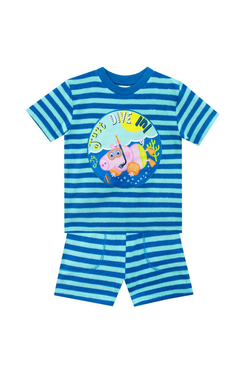 George Pig T-Shirt and Shorts Towelling Set