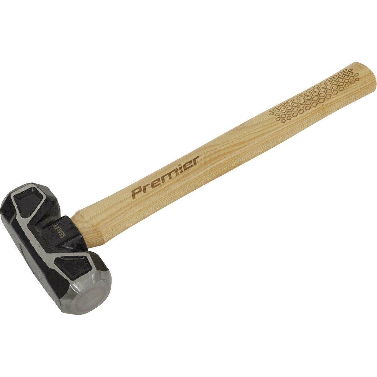 4lb Short Handle Sledge Hammer - Hickory Wooden Shaft - Drop Forged Carbon Steel