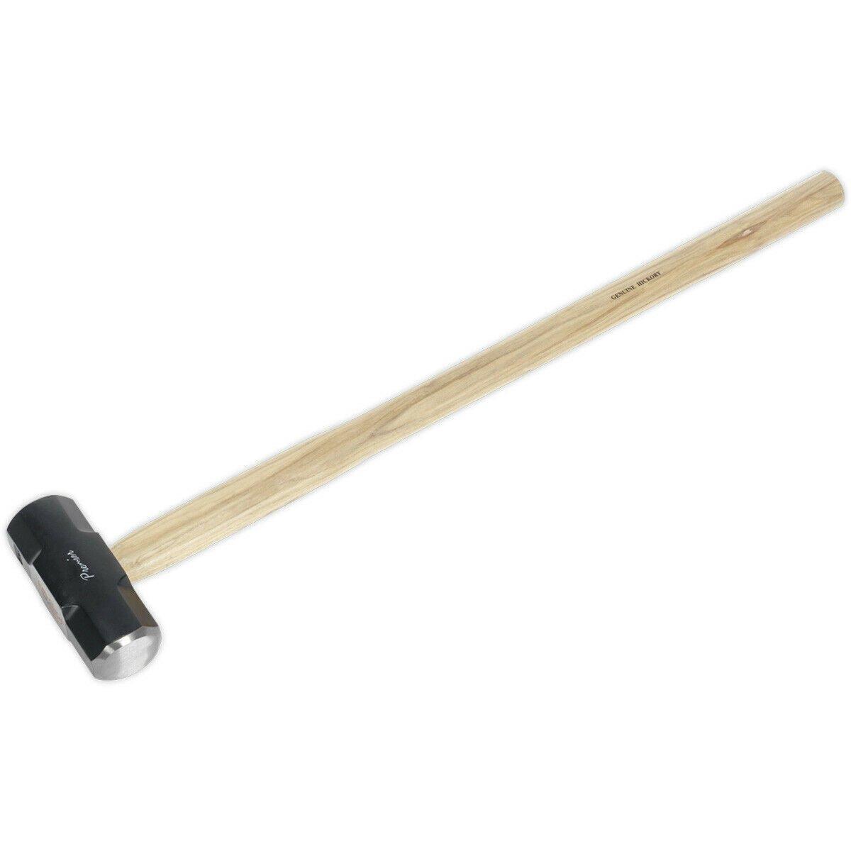 10lb Hardened Sledge Hammer - Hickory Wooden Shaft - Fine Grained Alloy Steel