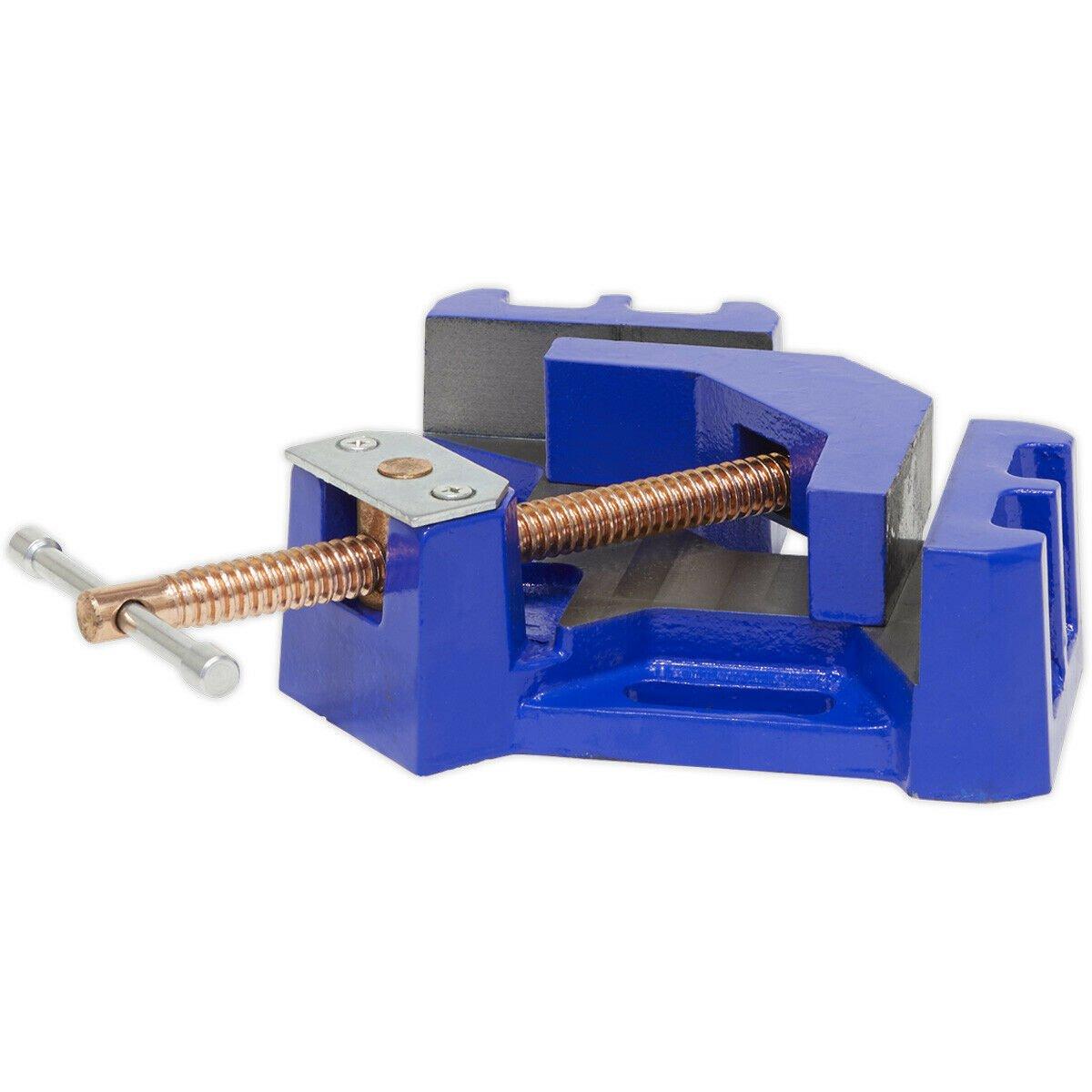 165mm Welding Vice - Self-Centring Swivel Jaw - 90 Degree Angle Welding Aid