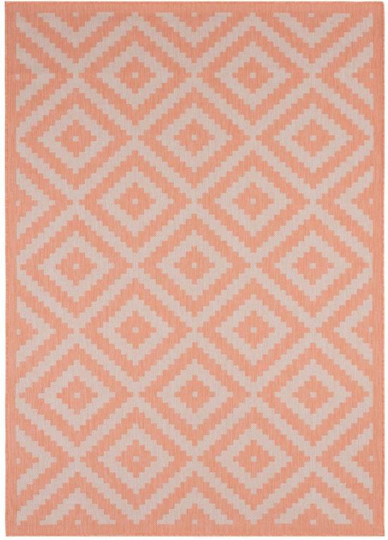 THE RUGS DIAMOND DESIGN ORANGE Outdoor & Indoor Rug for Garden Patio | Durable Weather-Proof Stain Resistant UV-Protected Jet-Washable Outdoor Rug| Ecology  100OR 2