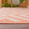 THE RUGS DIAMOND DESIGN ORANGE Outdoor & Indoor Rug for Garden Patio | Durable Weather-Proof Stain Resistant UV-Protected Jet-Washable Outdoor Rug| Ecology  100OR thumbnail 5