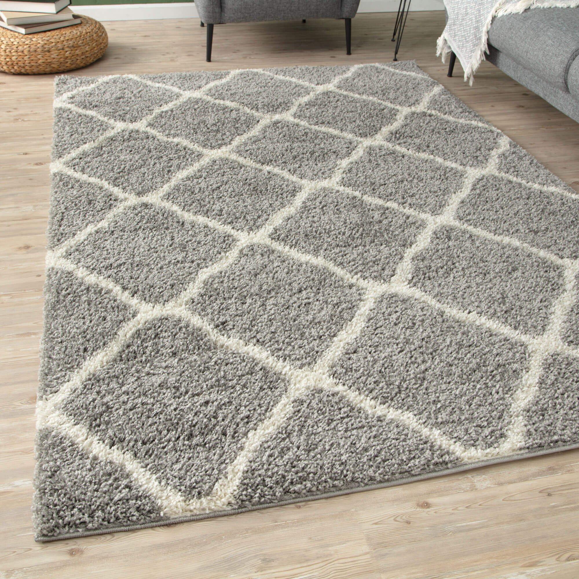 Myshaggy Collection Rugs Moroccan Design in Grey - 385 GI