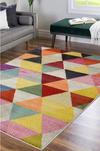 THE RUGS Villa Collection Geometric Design Rug in Multicolour thumbnail 4