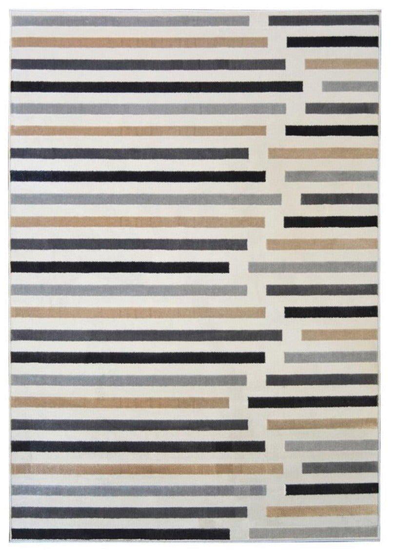 Abstract Collection Stripe Design Rug in Multicolour - R469A