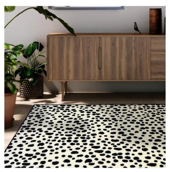 THE RUGS Maestro Collection Dalmation Design Rug in Black & White | 46-3616 2