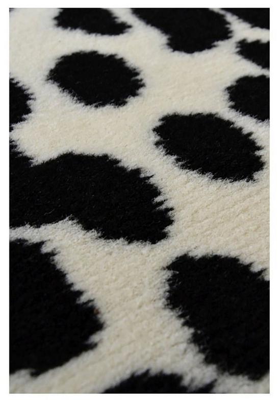 THE RUGS Maestro Collection Dalmation Design Rug in Black & White | 46-3616 4