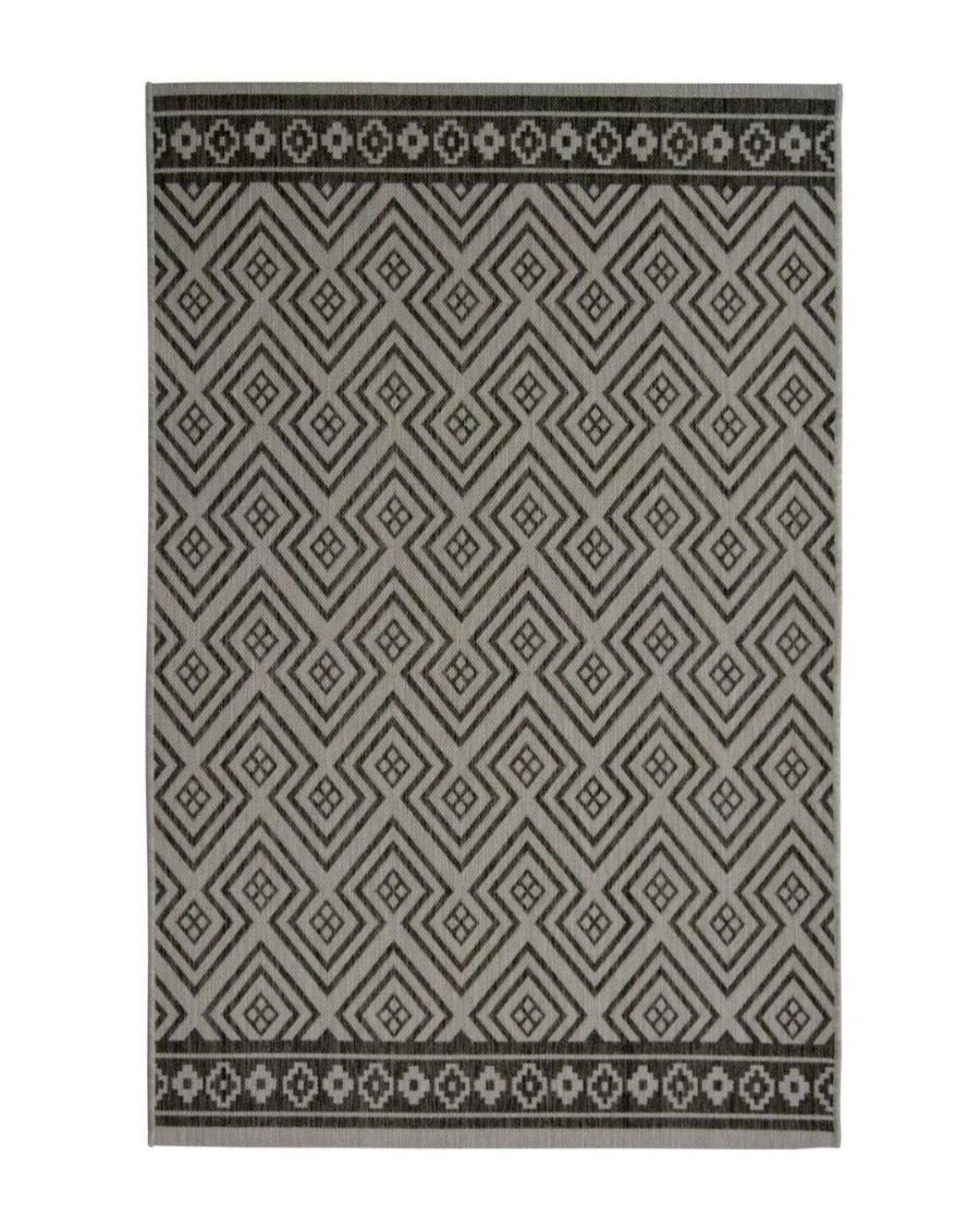 County Collection Geo Grey Indoor/Outdoor Rugs - 11344A