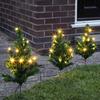Samuel Alexander 3 Pack of 6 (18) 30cm LED Lit Premier Christmas Tree Path Lights (15 LEDs Per Tree) thumbnail 2