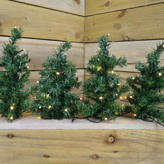Samuel Alexander 3 Pack of 6 (18) 30cm LED Lit Premier Christmas Tree Path Lights (15 LEDs Per Tree) 5