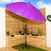 Samuel Alexander 2.6m Aluminium Shanghai Outdoor Garden Parasol - Crank & Tilt in Purple thumbnail 2