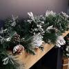 Samuel Alexander 2.7m Snow Flocked Christmas Garland with Pine Cones and Mixed Needles thumbnail 3