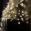 Samuel Alexander 4.8m Multi Function Frosted Warm White LED Cluster Curtain Lights Christmas Decorations with Timer thumbnail 2