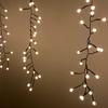 Samuel Alexander 4.8m Multi Function Frosted Warm White LED Cluster Curtain Lights Christmas Decorations with Timer thumbnail 5