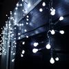 Samuel Alexander 4.8m Multi Function Frosted White LED Cluster Curtain Lights Christmas Decorations with Timer thumbnail 2