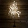 Samuel Alexander Premier 180cm Christmas Flocked Willow Tree 200 Warm White Lights and Flash Function thumbnail 1