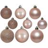 Samuel Alexander 30pcs Assorted Shatterproof Baubles Christmas Decoration in Blush Pink thumbnail 2