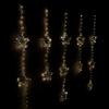 Samuel Alexander 1.3 x 1.2m Premier Christmas Flashing Star LED Curtain Lights in White Mix thumbnail 4