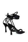 XY London 'Cary' Faux Suede Lace Up Square Toe Strappy Stiletto High Heels thumbnail 3