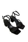 XY London 'Trixie' Square Toe Buckle Up Ankle Strappy Mid Block Heel Sandals thumbnail 5
