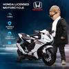 HOMCOM 6V Honda Licensed Kids Motorcycle Music, Training Wheels thumbnail 6