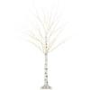 HOMCOM 5ft Artificial White Birch Tree with 96 Light for Indoor Covered thumbnail 2