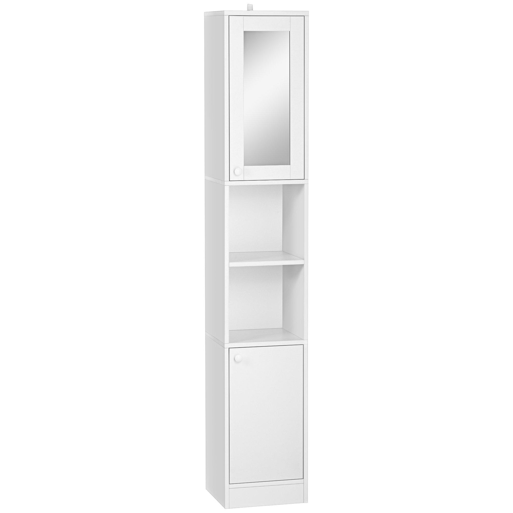 Tall Bathroom Storage Cabinet Narrow Freestanding Cabinet