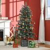 HOMCOM 5ft Artificial Christmas Tree Pot Stand and 1140 Tips Xmas Decoration thumbnail 3