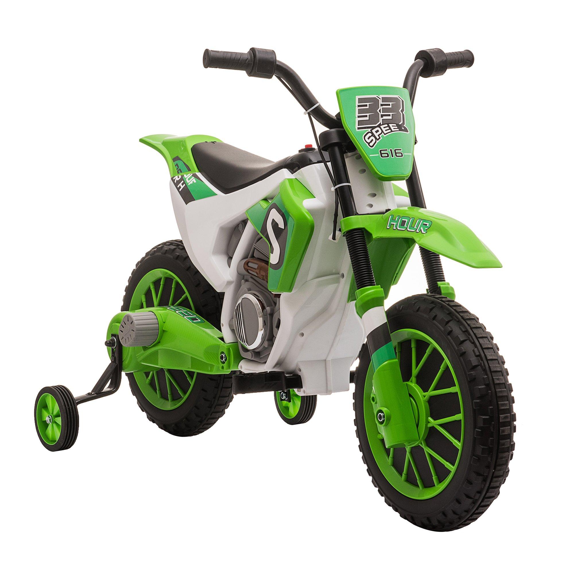 Kids Motorbike Electric Ride-On Toy Training Wheels, for 3-5 Years
