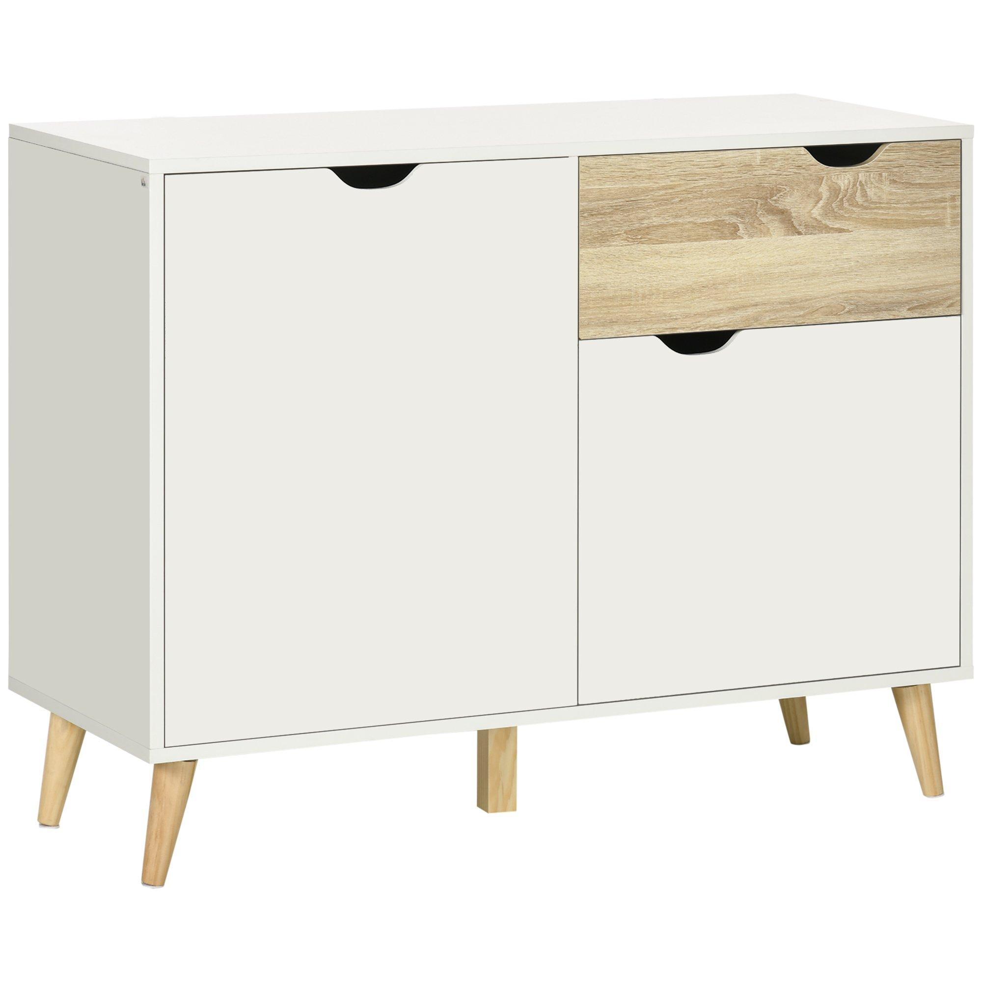 Modern Sideboard Storage Cabinet Accent Cupboard with Drawer