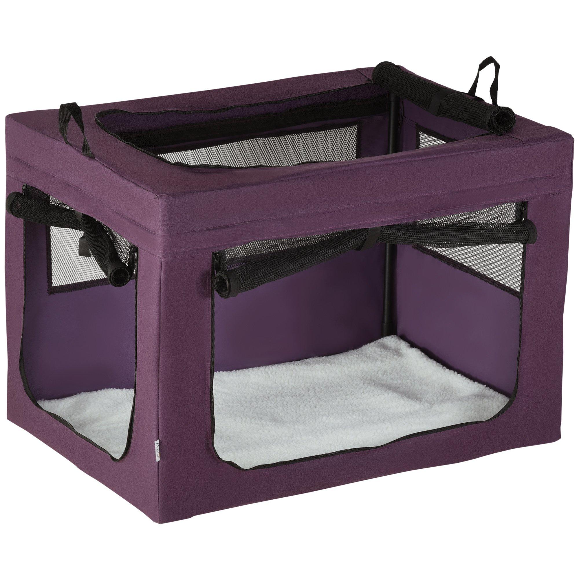 90cm Pet Carrier, Soft Side Pet Travel Crate with Mat for Large Dogs
