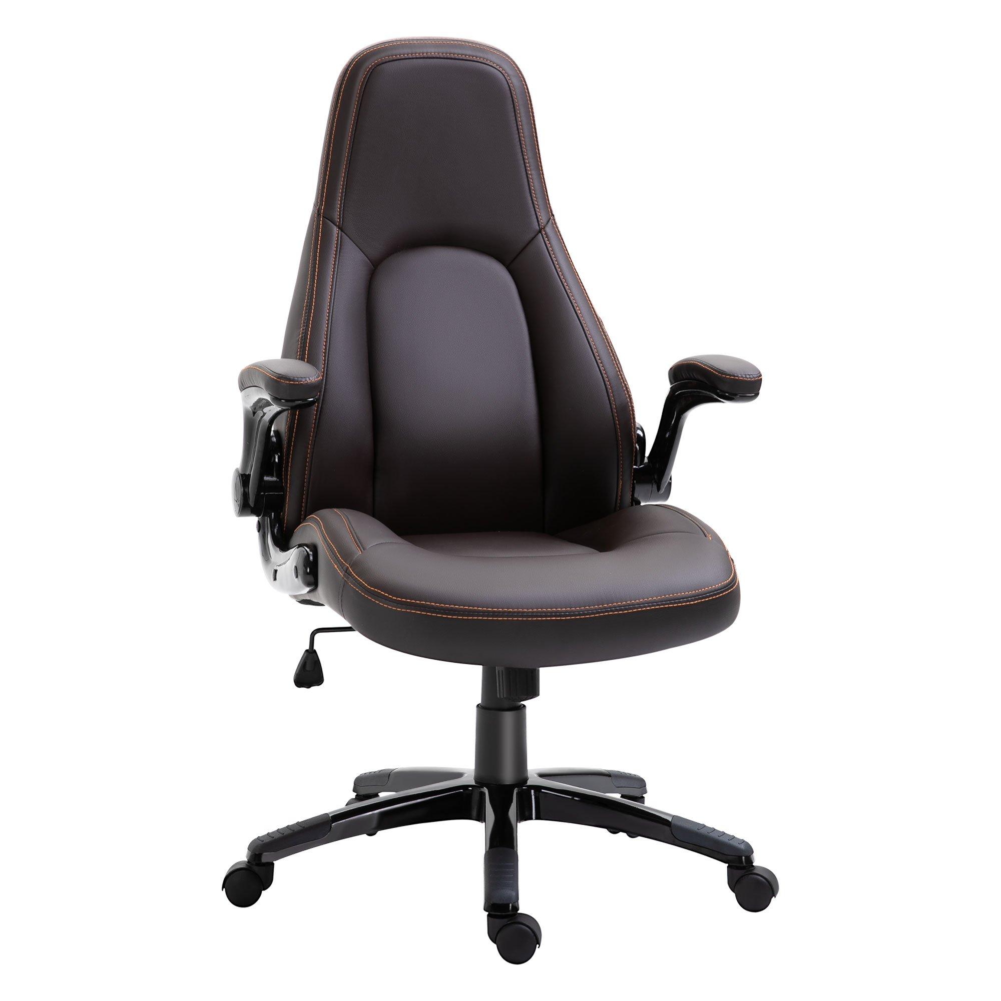 PU Leather Office Chair High Back Swivel Office Chair Adjustable