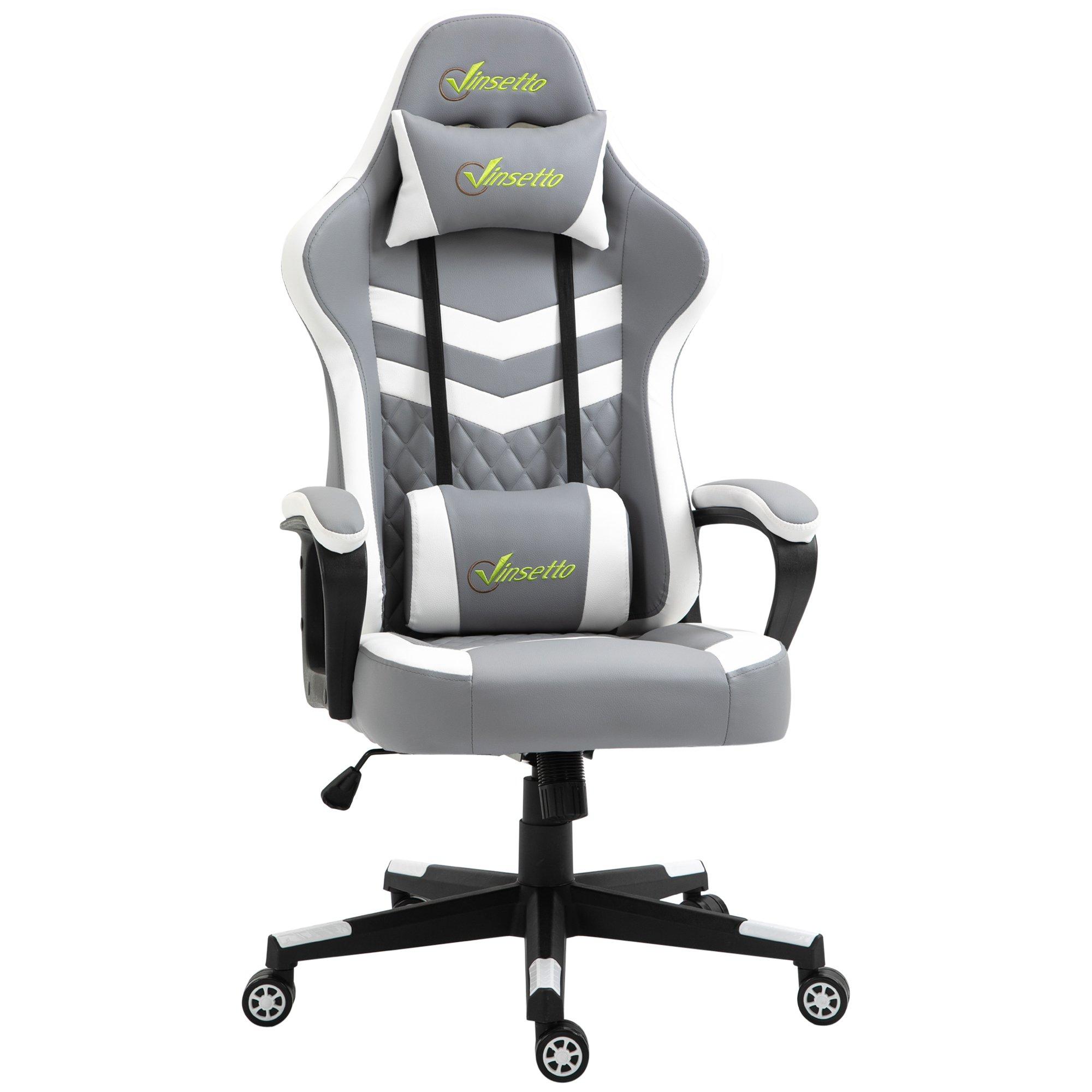 Racing Gaming Chair with Lumbar Support, Headrest, Gamer Office Chair