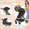HOMCOM Foldable Travel Baby Stroller with Fully Reclining From Birth to 3 Years thumbnail 5