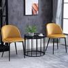 HOMCOM 2 Pieces Modern Upholstered Fabric Bucket Seat Dining Chairs thumbnail 2