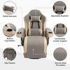HOMCOM Manual Recliner Armchair PU Sofa Chair with Adjustable Leg Rest thumbnail 6
