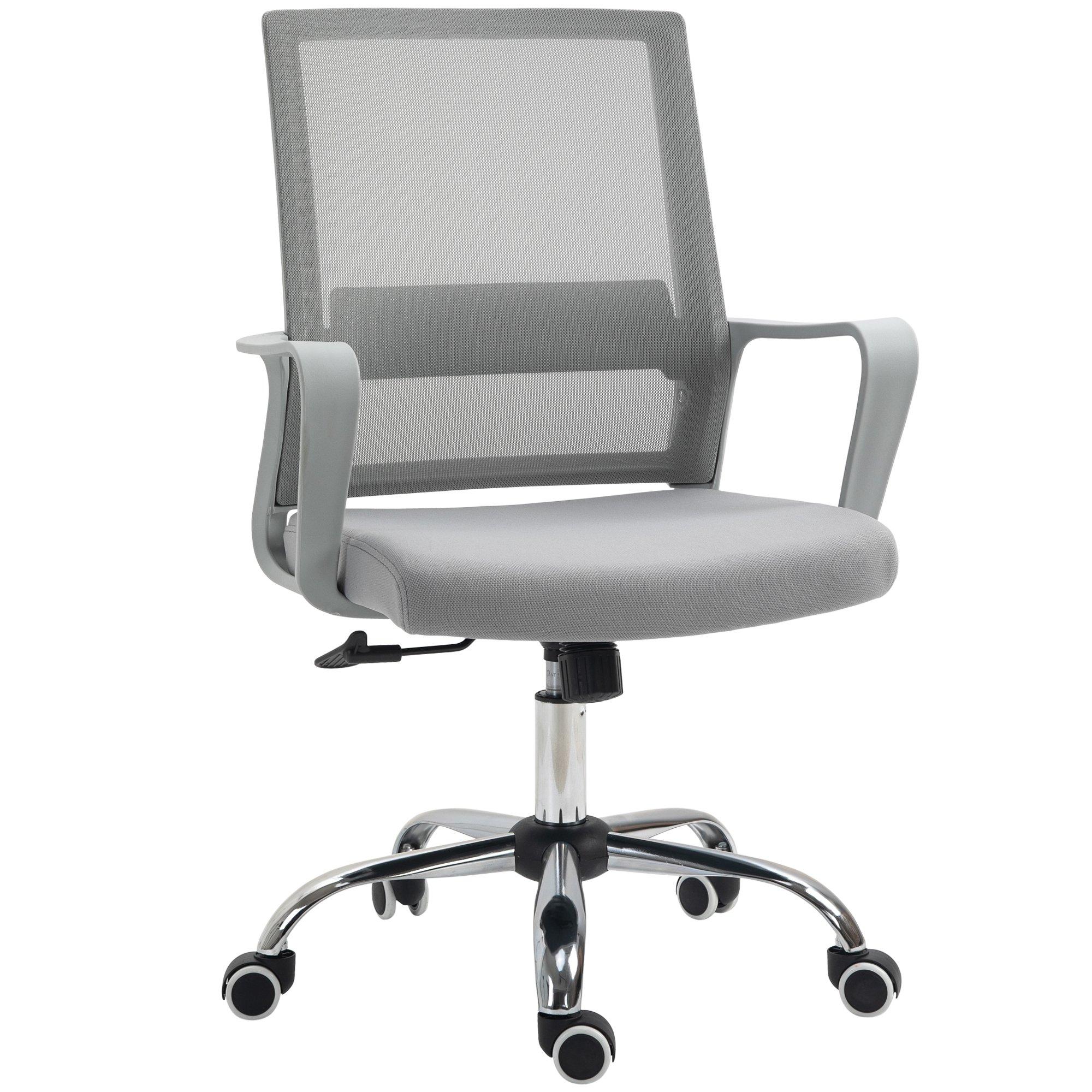 Ergonomic Office Chair Adjustable Height Mesh with Swivel Wheels