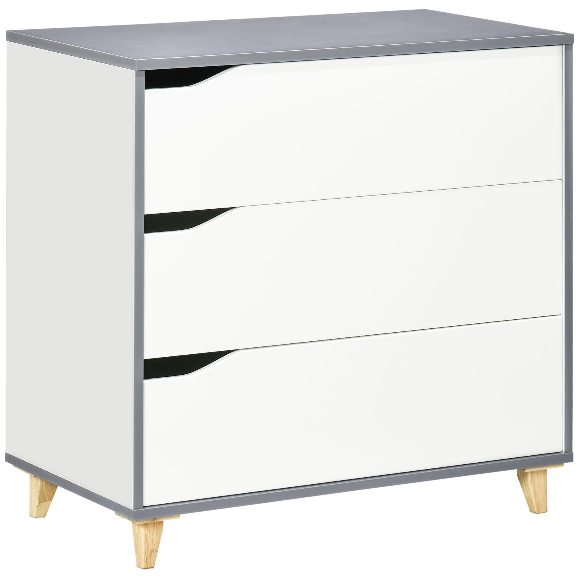 Chest of Drawers 3 Drawer Dresser Storage Cabinet with Solid Wood