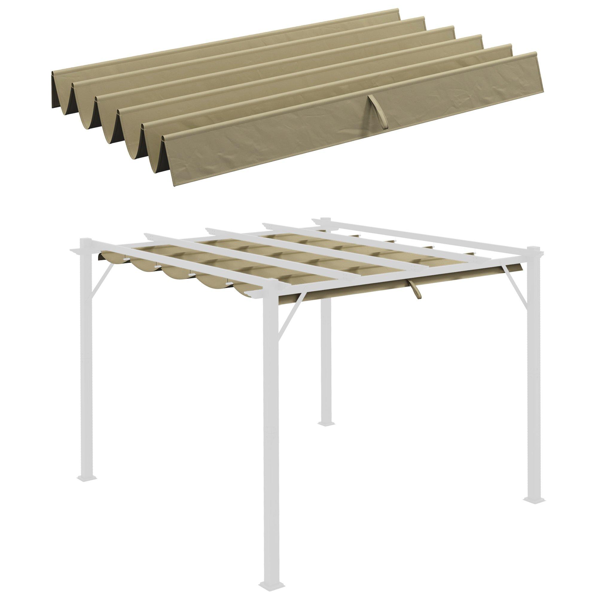 Pergola Shade Cover for 3 x 3m Pergola, Replacement Canopy Fabric Only