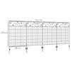 OUTSUNNY 4PCs Garden Fencing Panels 43in x 11.5ft Flower Bed Border Edging Animal Barrier thumbnail 3
