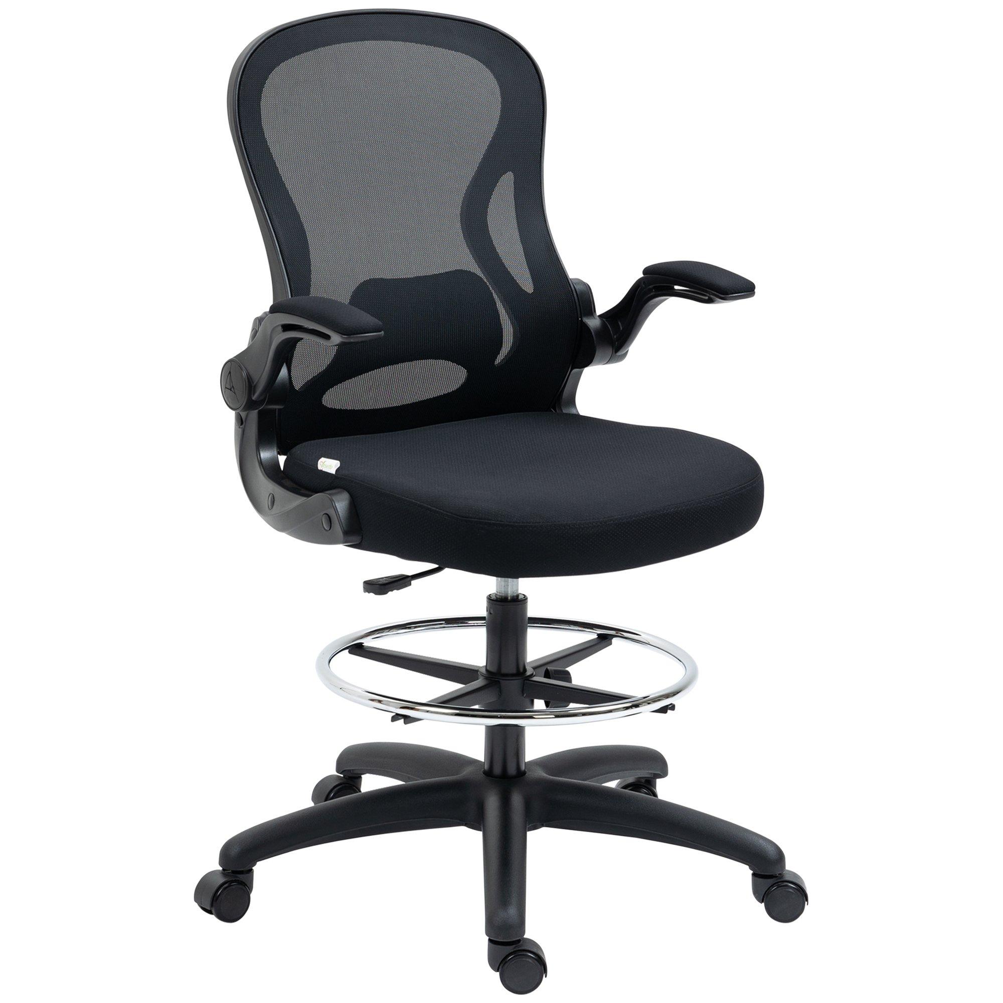 Tall Office Chair Draughtsman Chair and Lumbar Support Wheels